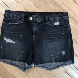 J Brand Grey Denim Shorts
